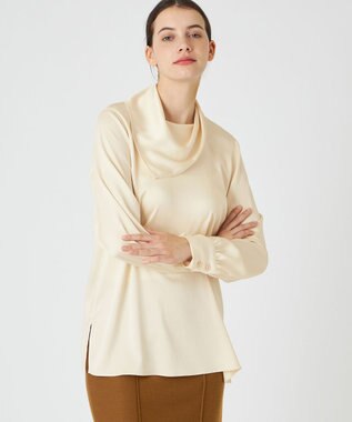 BEIGE， MABILLON / スカーフブラウス Ecru