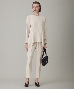 ICB 【洗える】 ライトダブルクロス ドロストパンツ トープ系