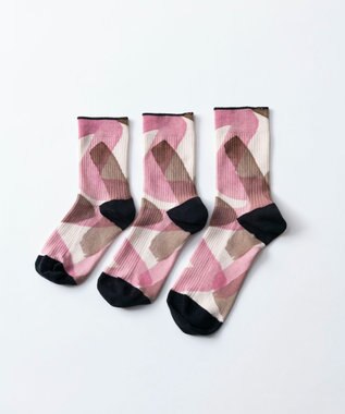 TRICOTE PAINT LINK SOCKS／ペイントリンクソックス 72PINK