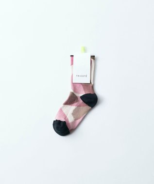 TRICOTE PAINT LINK SOCKS／ペイントリンクソックス 72PINK