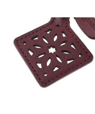 genten アーガイルカットワーク キーリング ワイン