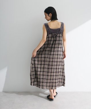 Green Parks Ｉ　ボリュームキャミワンピース Brown