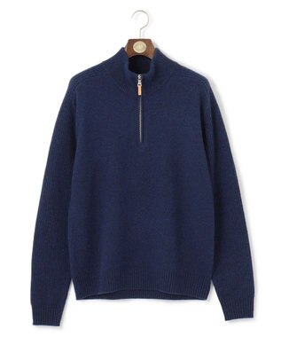 J.PRESS MEN 【KING SIZE】【Cash Lamb’s Wool】ハーフジップニット ネイビー系