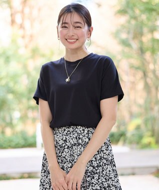 ANY パールリングネックレス ライトゴールド