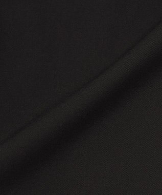 23区 【洗える】ウォームストレッチ テーパード パンツ ブラック系