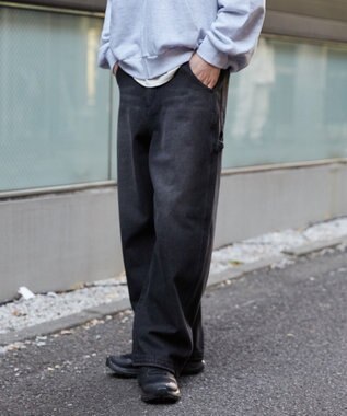 WEGO イージーペインターデニムパンツ デニムブラックソノタ