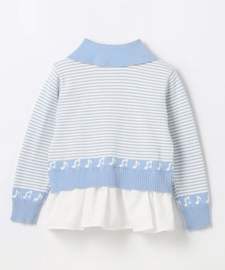 組曲 KIDS 【110-140㎝】ハーモニー ボーダートップス サックスブルー