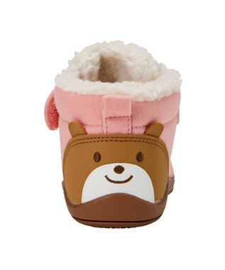 MIKI HOUSE HOT BISCUITS 【14-16cm】 かかと顔ドン あったかボア付き セカンドシューズ ピンク