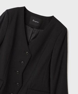 GRACE CONTINENTAL デザインフロントジャケット ブラック