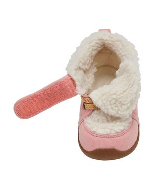 MIKI HOUSE HOT BISCUITS 【14-16cm】 かかと顔ドン あったかボア付き セカンドシューズ ピンク