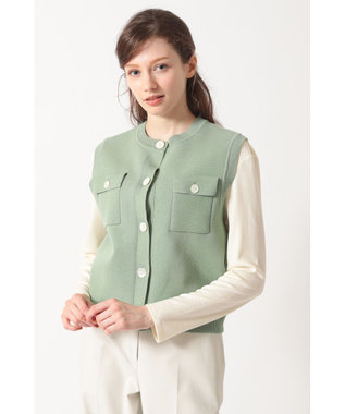 DAKS ダブルフェイス ショートベスト