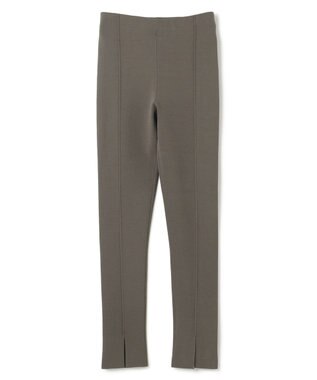 uncrave 【洗える】スムースニット レギンス（uncrave WHITE） カーキグレー