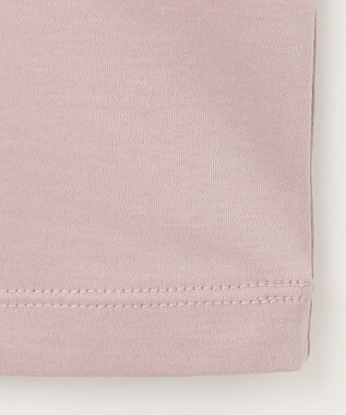 J.PRESS LADIES L 【接触冷感】コットンスムース 刺繍スリーブ カットソー ピンク系