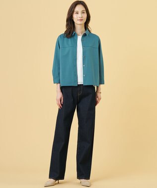 J.PRESS LADIES L 【WEB限定】シアーチェック ノースリーブ カットソー ホワイトチェック系