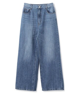 BEIGE， 【新色追加】MARCK / ワイドバギーパンツ Indigo