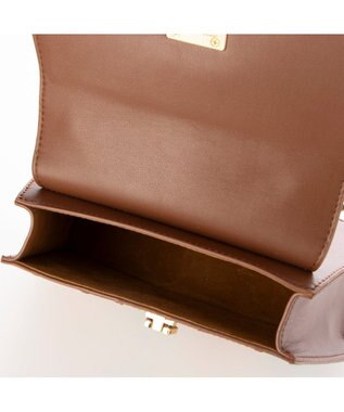 UNBILLION カシュカシュ cachecache / スエード調切り替えハンドバッグ キャメルミックス