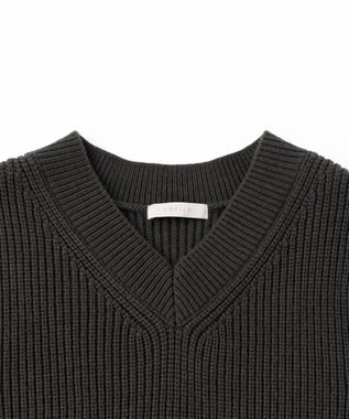 UNFILO MENS 【男女兼用】バルキー ニットベスト カーキ