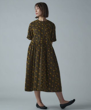 muuc 【手刺繍のような刺繍が美しい】ハイドランジア ドレス