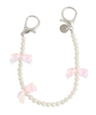 Maison de FLEUR オーロラリボンパールチャーム Pink