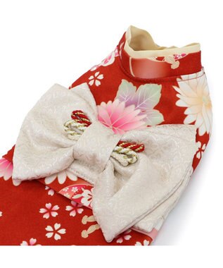 PET PARADISE ペットパラダイス 手毬菊 着物 中型犬 レッド