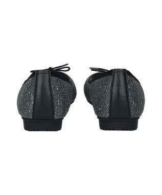 Bridget Birkin ＜3E＞【Bridget Birkin Walk】ラメパナマ調バレエパンプス グレー雑材