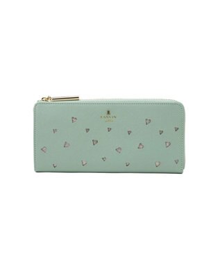 LANVIN en Bleu リュクサンブールハート Lファスナー長財布