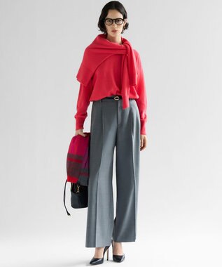 23区 オーバルバックル ナロー ベルト ブラック系