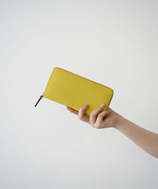 Atelier nuu 【長財布/バイカラー/本革】noble ラウンドウォレット イエロー