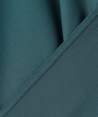 ICB 【WEB限定・洗える】シアートリコット スキッパーカットソー ピーコック系