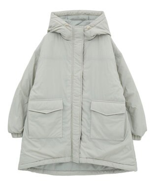 Green Parks フーディ中綿コート Olive