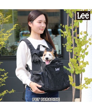 Ｌｅｅ ハグ＆リュック キャリーバッグ〔小型犬〕 黒デニム / PET