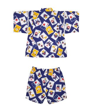 MIKI HOUSE HOT BISCUITS 【ミキハウス】【80-150cm】甚平スーツ 紺