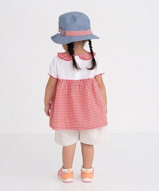 MIKI HOUSE HOT BISCUITS 【44-54cm】 ダンガリー素材 クロッシェ(帽子) ブルー