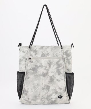 JOSEPH ABBOUD MOUNTAIN 【軽量/ECO撥水/ポケッタブル】エンボスプリント トートバッグ ライトグレー系5