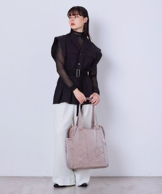 MioFIRANO SILHOUETTE T001 トートバッグ A4サイズ対応 BEIGE