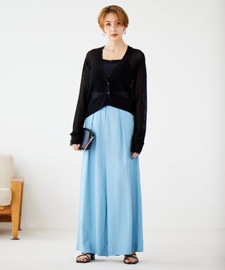 ICB 【洗える】 UnleashLite タックパンツ サックスブルー系