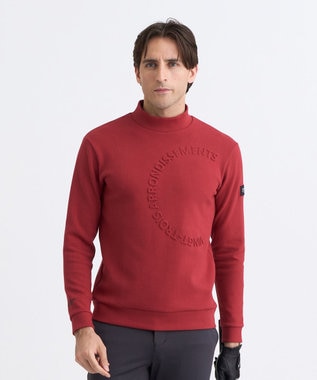 【MEN】エンボスロゴダンボールモックネック