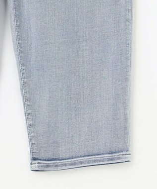 自由区 L 【19号サイズまで展開】ウスカルデニムダーツカーブ パンツ ライトインディゴ