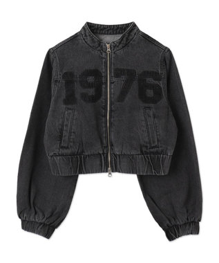 WEGO デニムショートバイカーブルゾン ブラックその他