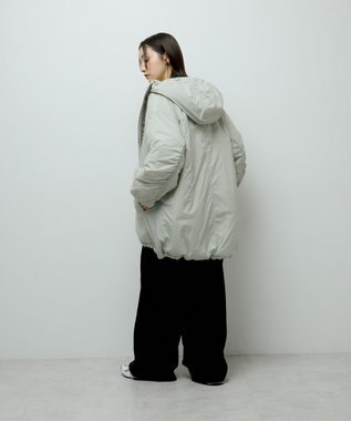 Green Parks フーディ中綿コート Olive