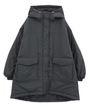 Green Parks フーディ中綿コート Charcoal Gray