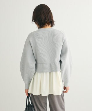 Green Parks ・ＥＬＥＮＣＡＲＥ　ＤＵＥ　スソレイヤーニットカーディカ Light Gray