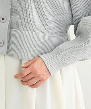 Green Parks ・ＥＬＥＮＣＡＲＥ　ＤＵＥ　スソレイヤーニットカーディカ Light Gray