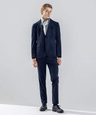 JOSEPH HOMME 新素材【ストレッチ】トリコードストレッチ　ジャケット ネイビー系