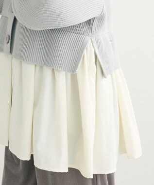 Green Parks ・ＥＬＥＮＣＡＲＥ　ＤＵＥ　スソレイヤーニットカーディカ Light Gray