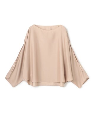 BEIGE， PERIDOT / 2WAYスリーブ ドレープブラウス Nude