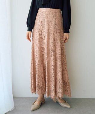 YECCA VECCA スカラップレースマーメイドスカート Black