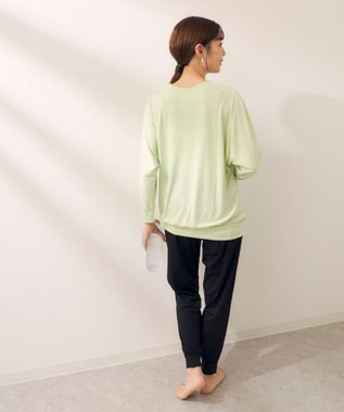 OP／FILA 【Kappa】フィットネスウェア 上下セット 長袖Ｔシャツ＋ロングパンツ ライトグリーン