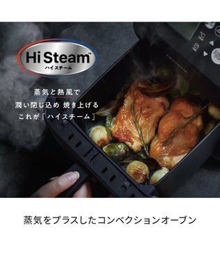 YAMATO テーブル＆キッチン 【レコルト】ハイスチームエアーオーブン  ナチュラルブラック  RAO-3(BK) ブラック