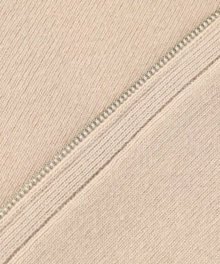 J.PRESS LADIES L CAT ジップアップ ブルゾン ニット ベージュ系